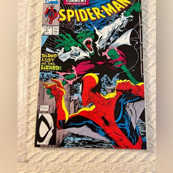 SPIDER-MAN # 2 TORMENT Part 2 - LIZARD app. Todd McFarlane SEPT 1990) - Picture 3 of 4
